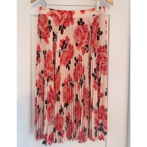 Kate Spade rose floral midi skirt - Picture 2 of 4